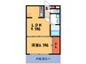 レジディア天神 1LDKの間取り