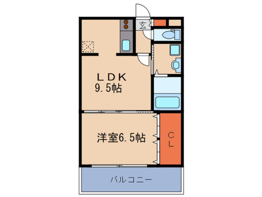 間取図 レジディア天神