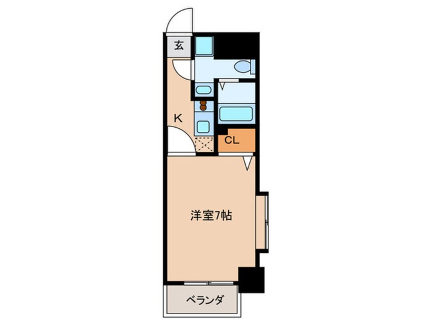 間取図 ﾕｰｴﾑﾗｲﾌ赤坂けやき通り（1001）