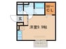 トレス中間参番館 1Rの間取り