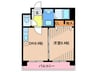 レシェンテヴィラ日の里 1DKの間取り