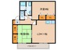 ハイカム－ル津福Ｂ 2LDKの間取り