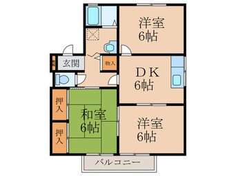 間取図 グリーンハイツ　C棟