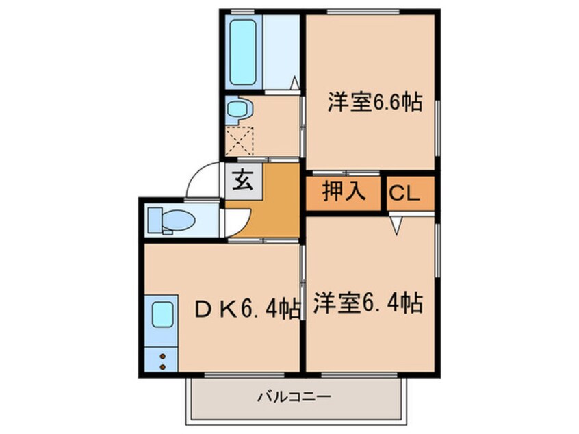 間取図 サンハイツ　ソルトＡ棟