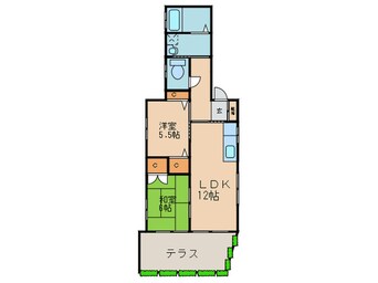 間取図 グローヴ・たかのⅡA棟