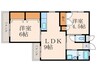グリーンガーデンハイツ到津 2LDKの間取り