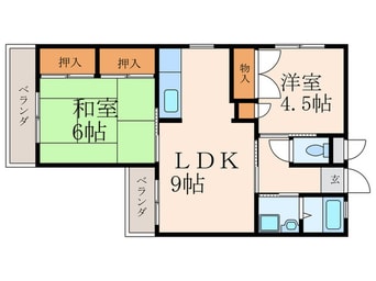 間取図 グリーンガーデンハイツ到津