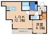 サリオス香椎駅前 1LDKの間取り