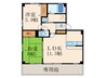 フォブール徳力 2LDKの間取り