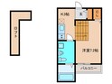 ジンフィールド福工大前の間取図