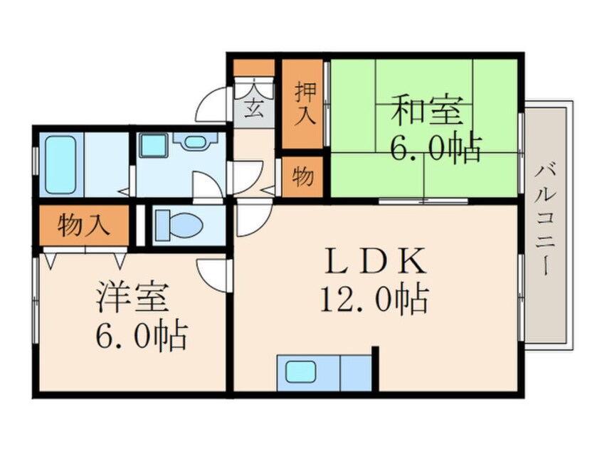 間取図 ステラ徳力