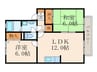 ステラ徳力 2LDKの間取り