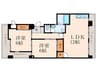 渡辺ビル 2LDKの間取り