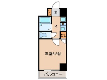 間取図 ソシアル六本松（404）