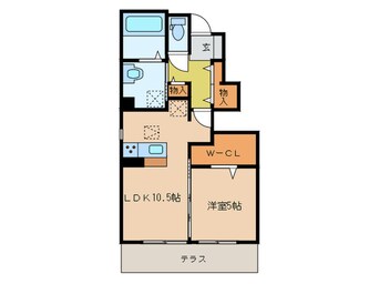 間取図 D-room唐原　A棟