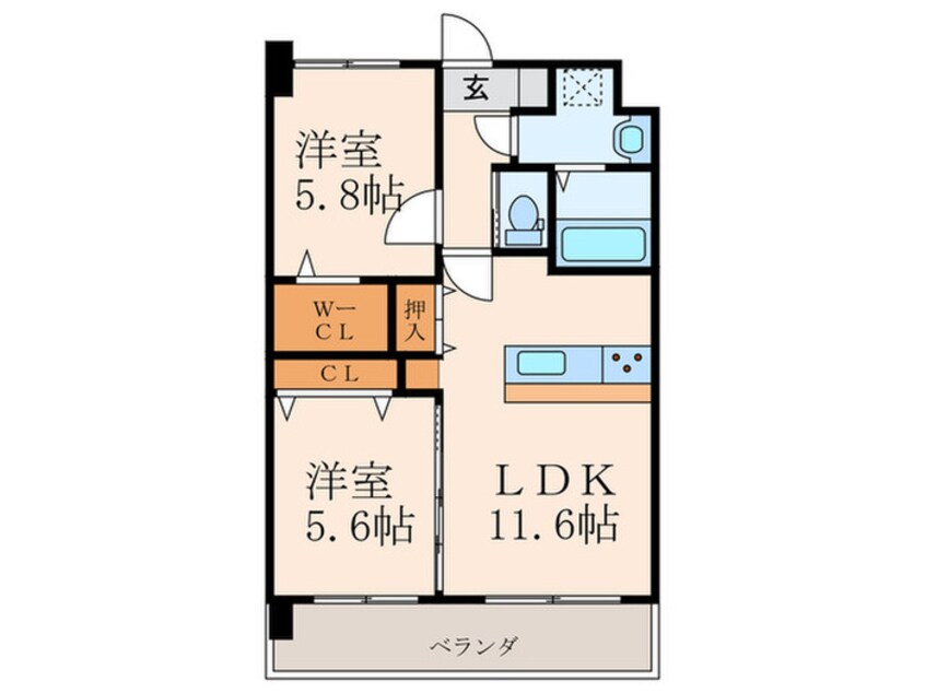 間取図 アルティザ小倉