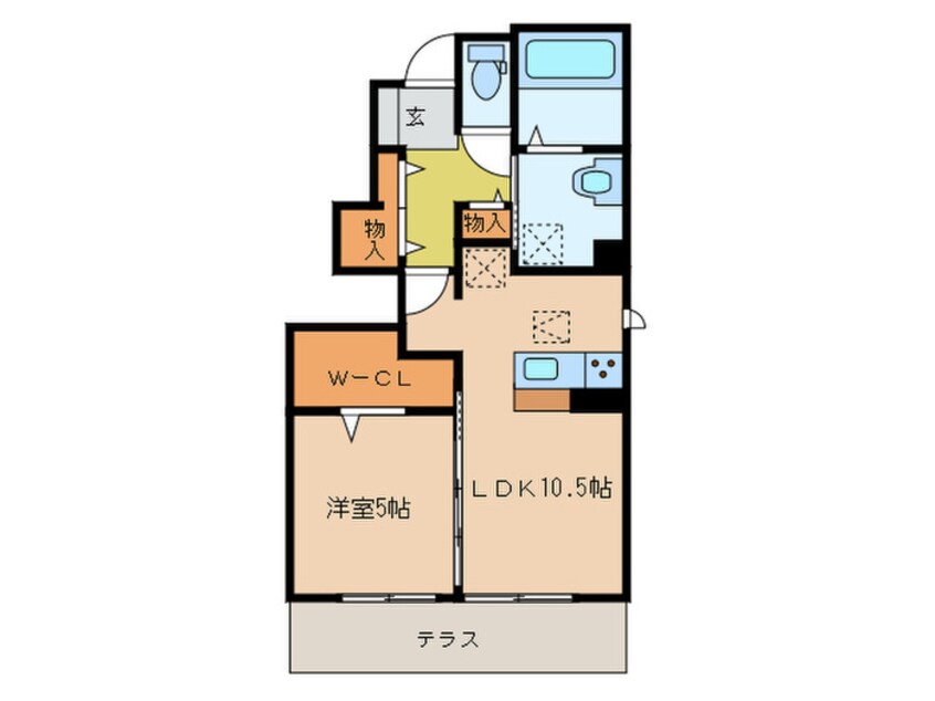 間取図 D-room唐原　C棟