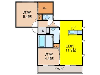 間取図 ウイングコート