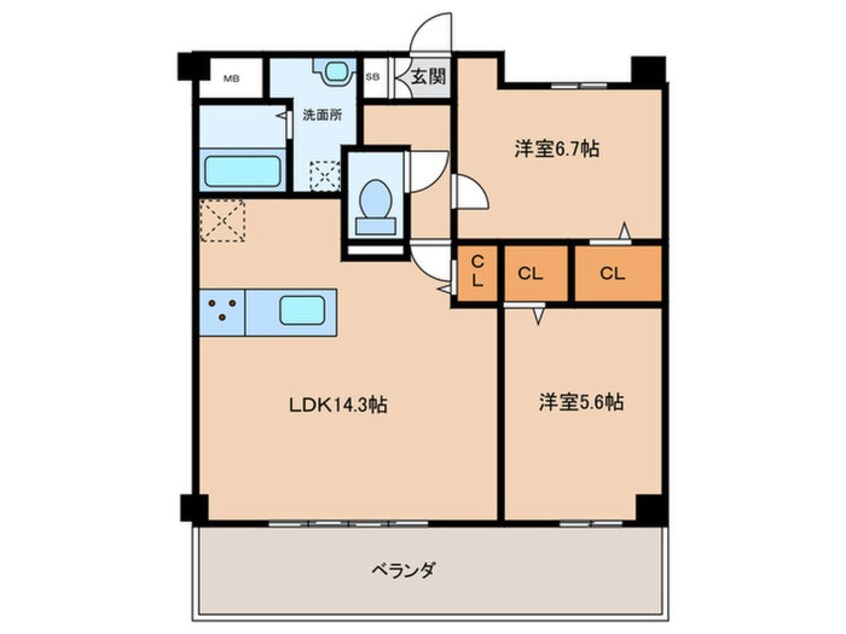 間取図 仮）吉塚６丁目プロジェクト