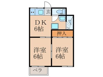 間取図 一本松アパート