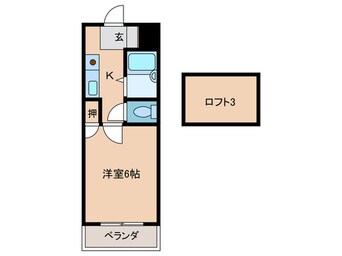 間取図 プルミエール大浦