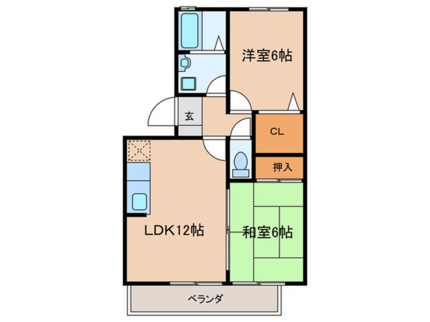 間取図 マーサ・リヴェール Ａ