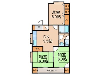 間取図 クオリティ－片峰