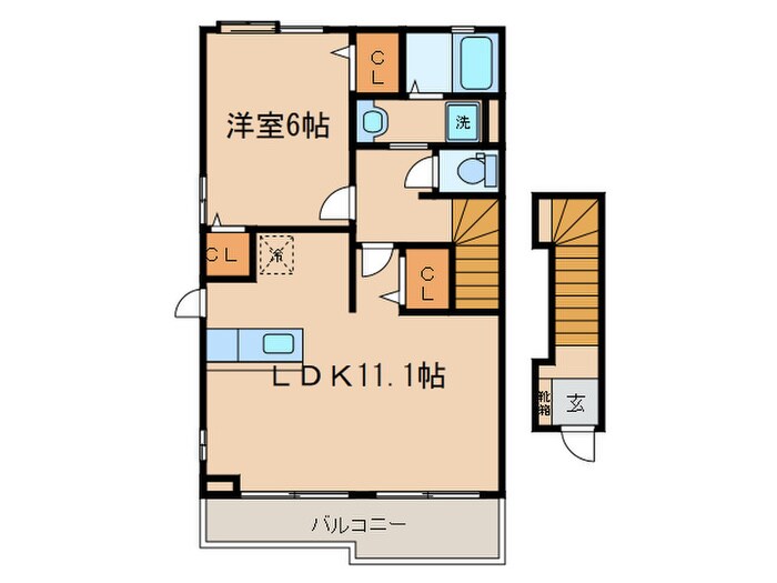 間取り図 リヴィエ－ルＡ