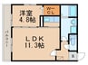 ステラZEN 1LDKの間取り
