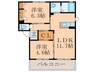 シャーメゾン葵Ａ棟 2LDKの間取り