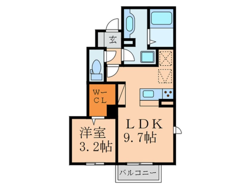 間取図 ＳＵＮＰＬＡＣＥ．Ｄ