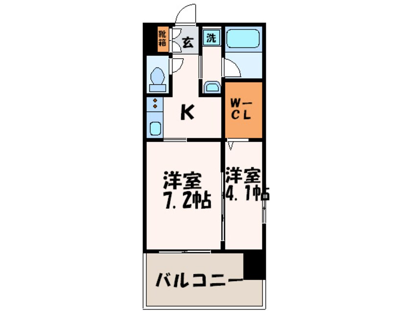 間取図 エンクレスト博多Belle(204)