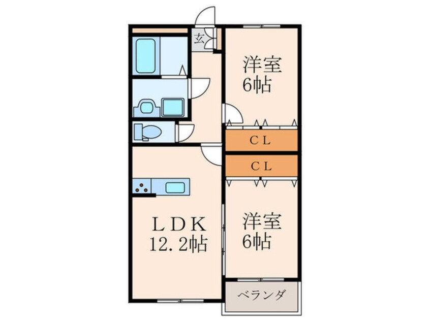 間取図 ブランボヌール小倉