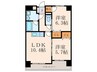 フィオレンティーナ 2LDKの間取り