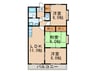 シカセビル 3LDKの間取り