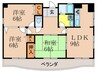 パレス西小倉 3LDKの間取り