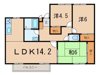 間取図 サンビレッジ和白