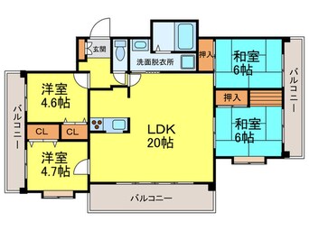 間取図 モンアルカディア三宅