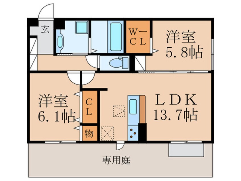 間取図 SHIZUKA大里