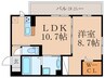 SHIZUKA大里 1LDKの間取り