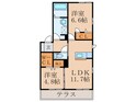 ラ・コリーヌ舞ノ浦　Ｂ棟の間取図