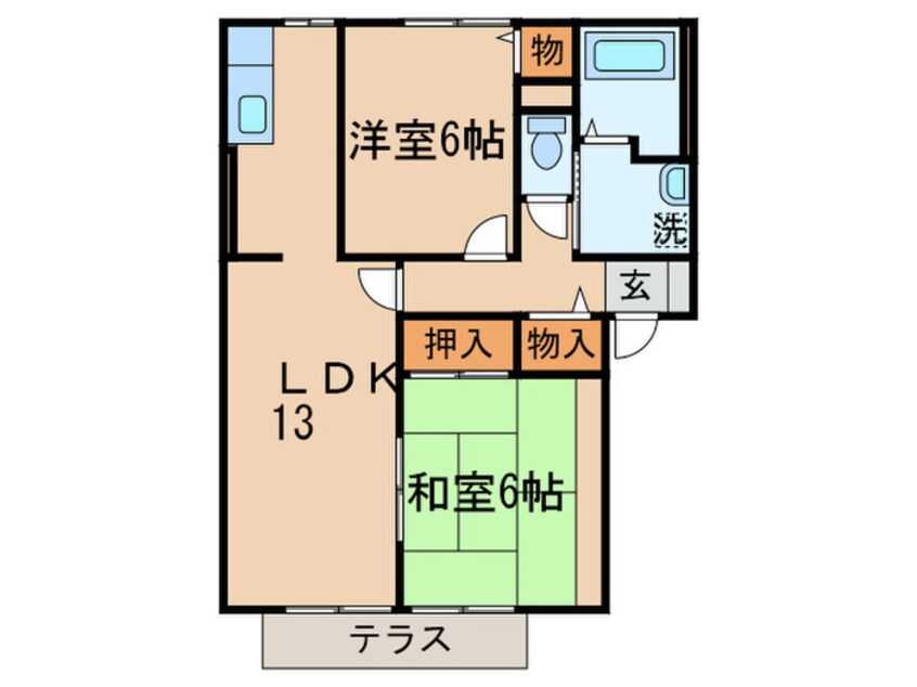 間取図 クレール本城