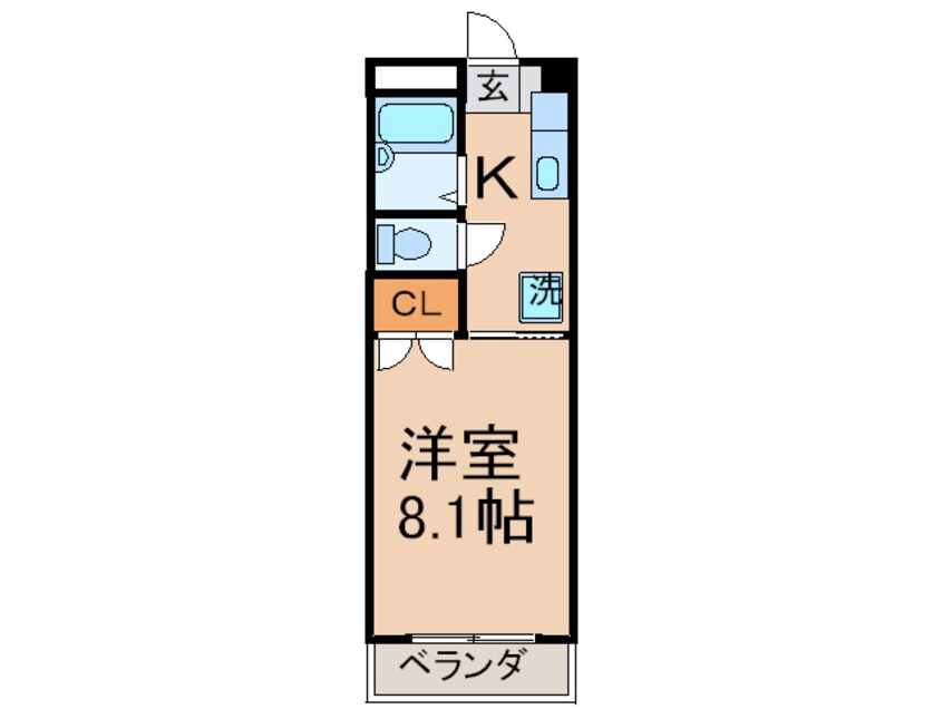 間取図 カレッジ花尾