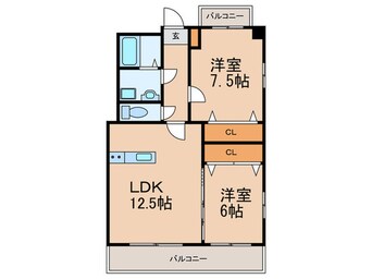 間取図 プロスペールＳ６