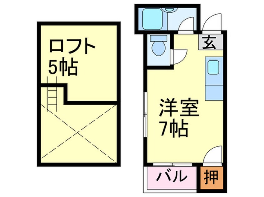 間取図 プチトワゾ大橋