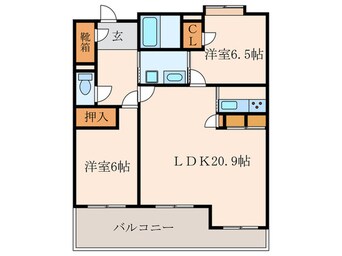 間取図 アクアサージュ大手町(1306)