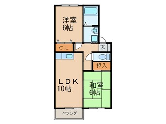 間取図 ヴァンベール大浦Ｃ棟