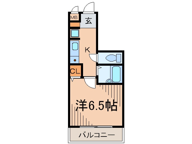 間取り図 ﾄﾞﾐ･ｴｽﾎﾟﾜ-ﾙ大濠公園Ⅱ(503)