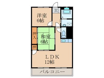 間取図 グランドハイツ辰山