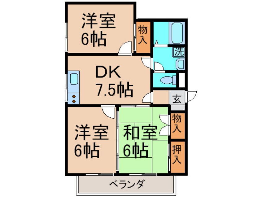 間取図 ティアラ